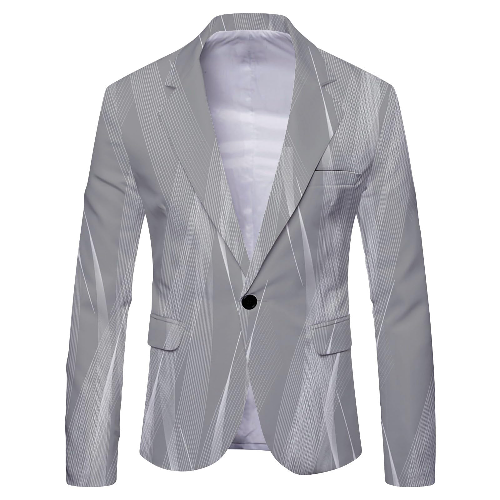 Americana Hombre, Chaqueta de Traje Elegante para Hombre Estilo Casual y de Negocios para Bodas y Eventos Sociales