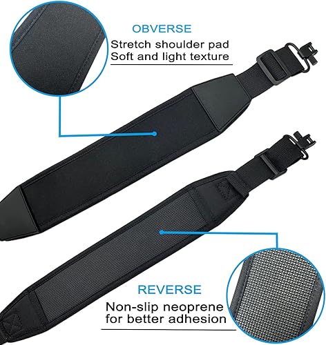 Miniatura 3 de VVAAGG Two-Point Rifle Sling with Swivels, Non-Slip Gun Sling with Adjustable Length Strap