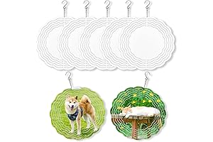 5 Pcs 8" Sublimation Wind Spinners for Sublimation