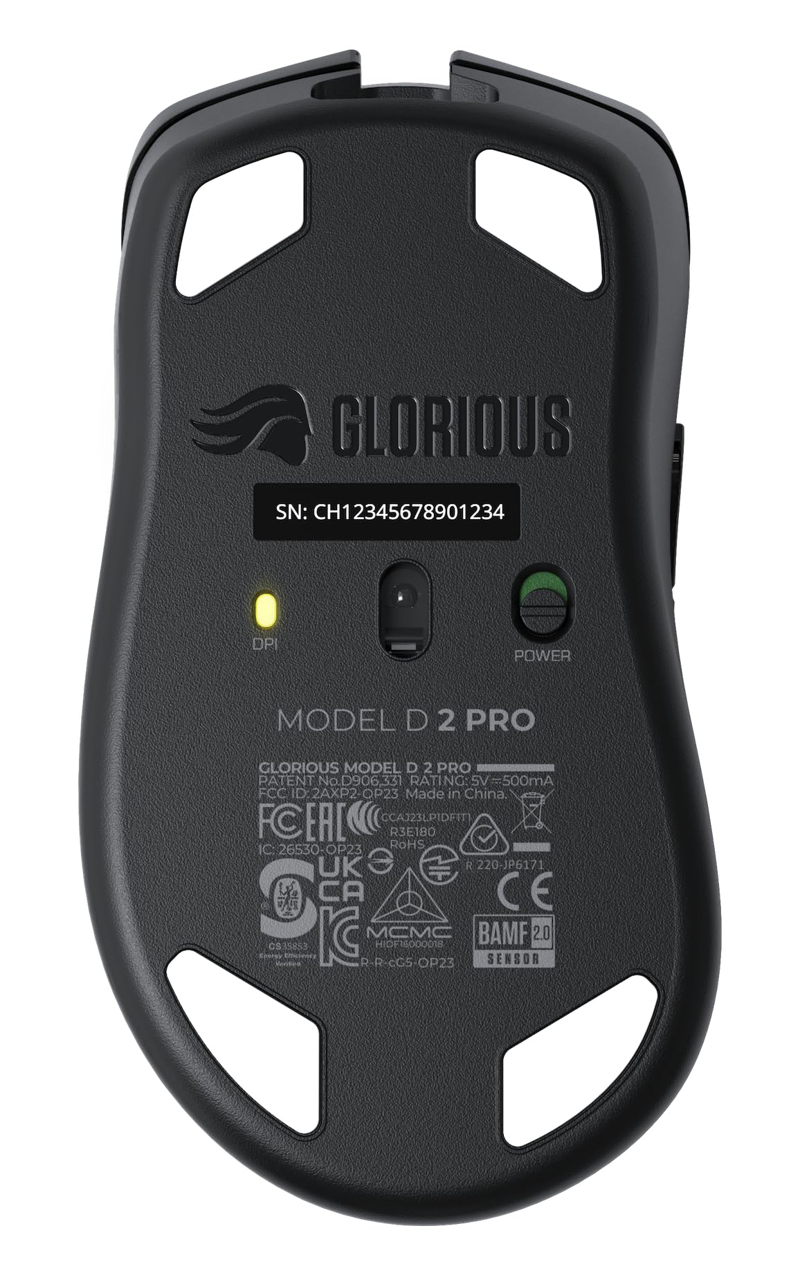 GLORIOUS Gaming Model D 2 Pro Souris de Jeu sans Fil - 2,4 GHz, délai 1 ms, 100M de clics, 60 g, Batterie Longue durée, Capteur 26K DPI BAMF 2.0, RGB, Ergonomique, 6 Boutons, Pieds en PTFE - Noir