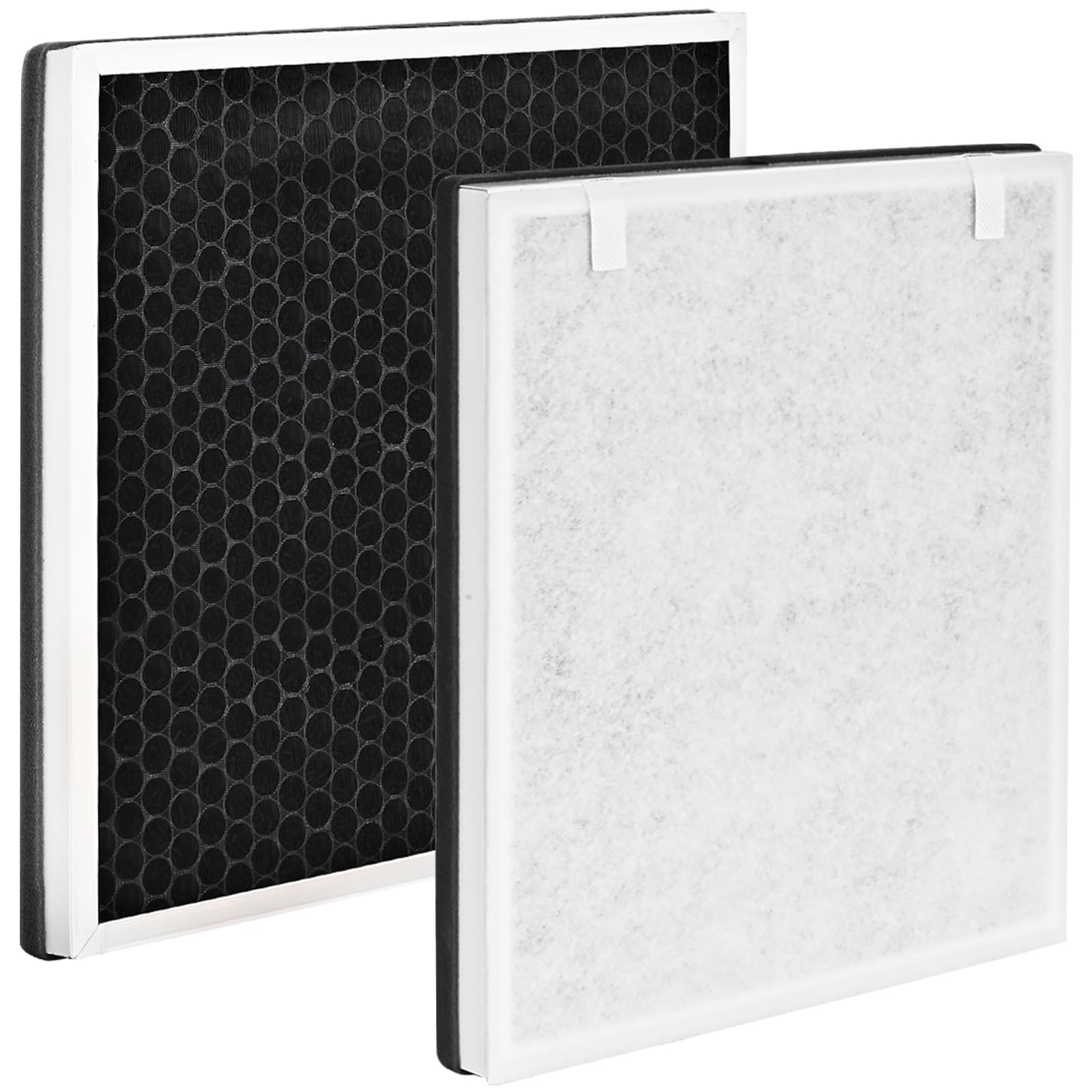 2 pack Vital 100 Replacement Filters for LEVOIT Vital 100 Air Puri-fier with 3-in-1 filtration including washable pre-filter + Activated Carbon filter + H13 True HEPA filter for # Vital-100-RF