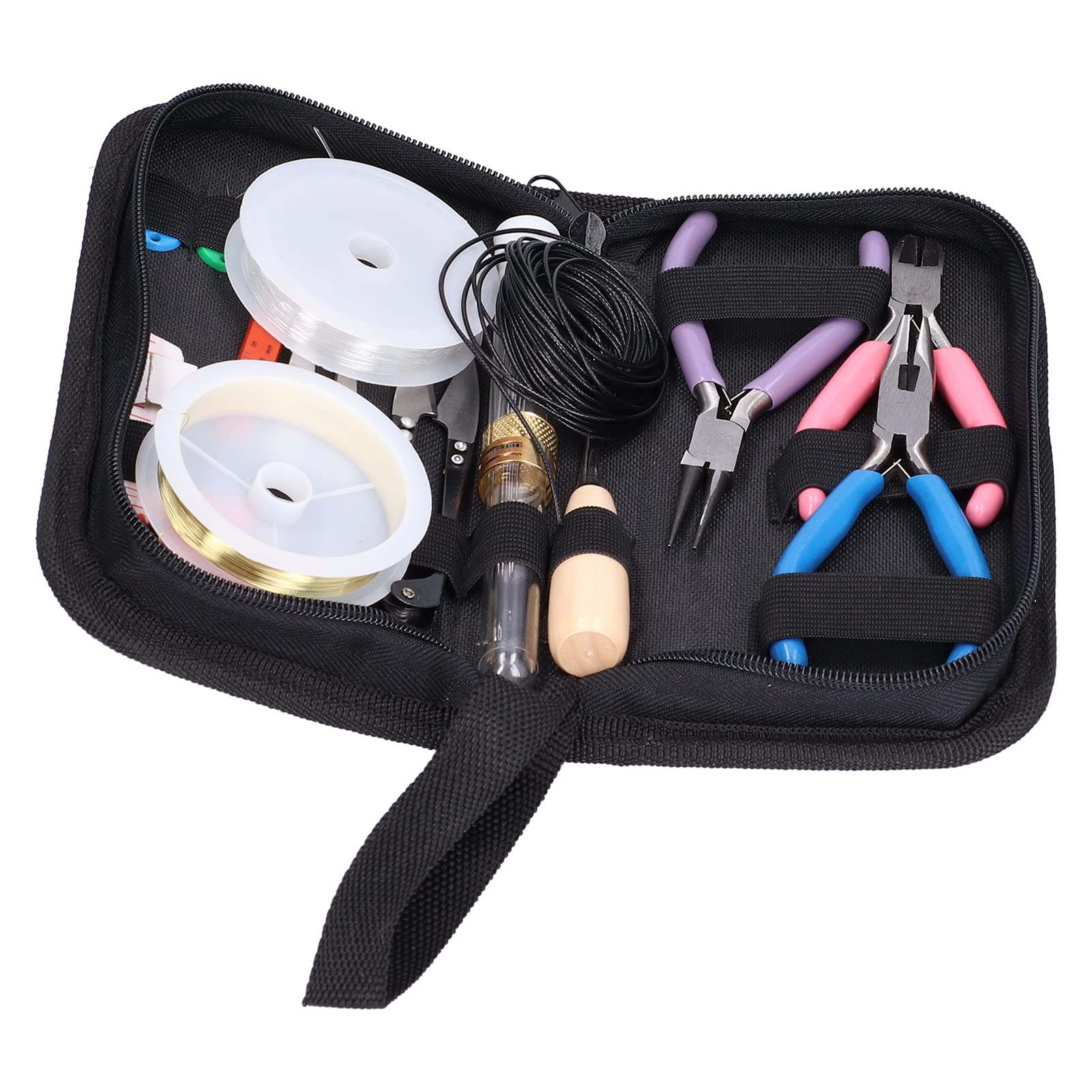 Kit de Fabrication de Bracelet 300 Pcs Kit de Fabrication de Bracelet Outil de Fabrication de Bracelet Ensemble de Fabrication de Bijoux Exquis avec Belle Boîte Cadeau pour Amoureuse de Fille Femme