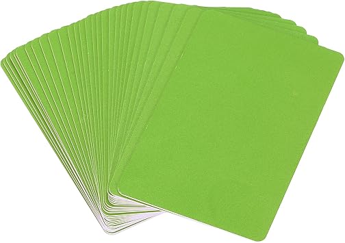PATIKIL Blank PVC Cards, 30 Pack Inkjet Plastic ID Card CR80 30 MIL White Printable Business Cards, Waterproof Double Sided Printing for Photo ID Badge Inkjet Printers Glossy, Green