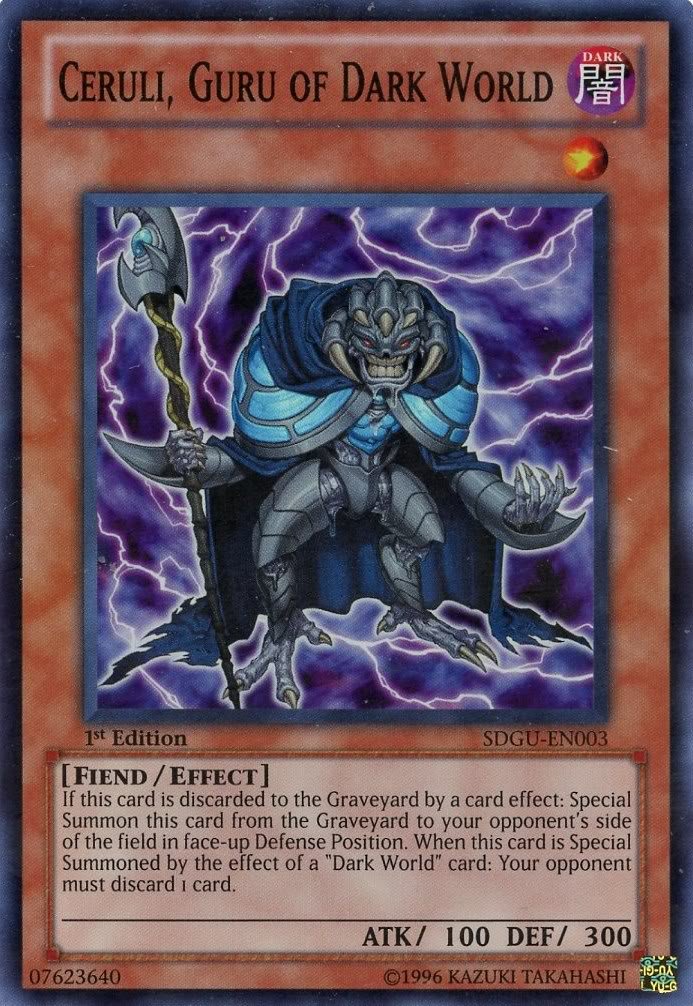 Amazon.com: YuGiOh Gates of the Underworld Structure Deck Single Card  Ceruli, Guru of Dark World SDGU-EN003 Super Rare : Toys & Games