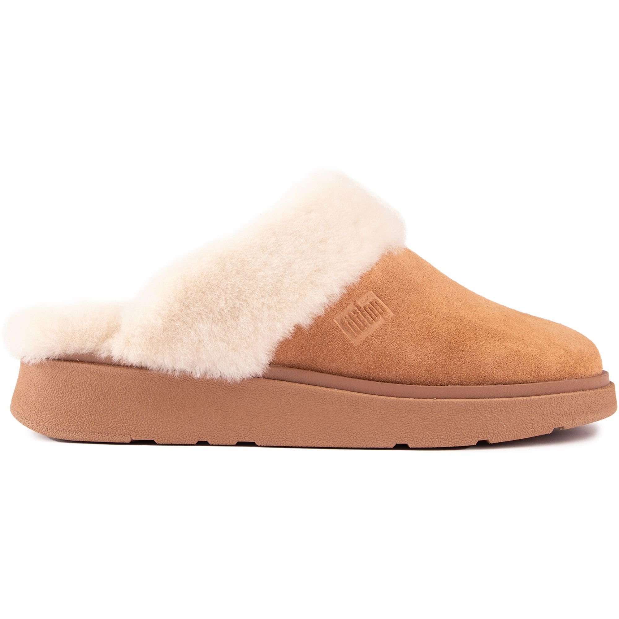 Fitflop Damen Gen-ff Shearling-Collar Suede SlippersHausschuh