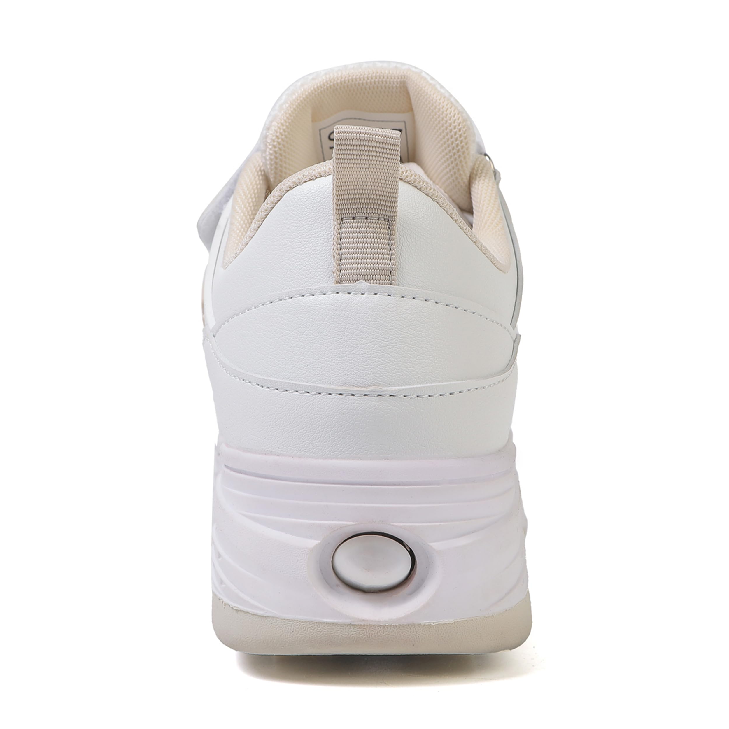 Chaussures à roulettes pour garçons et Filles - Chaussures de Sport d'extérieur avec roulettes pour Enfants, Chaussures de Skateboard Réglables avec 4 roulettes Amovibles
