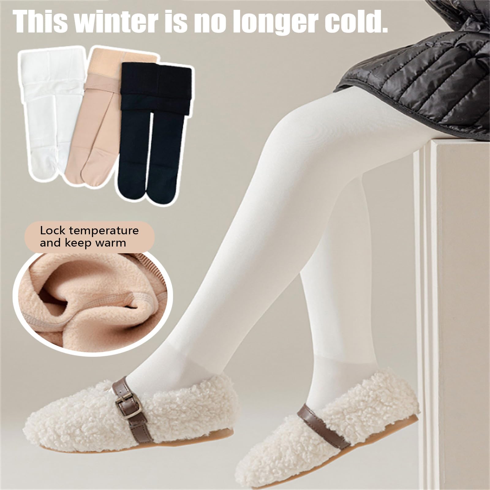Générique Leggings in Pile Caldo per Inverno Vestito per Giochi All'aperto e Uscite