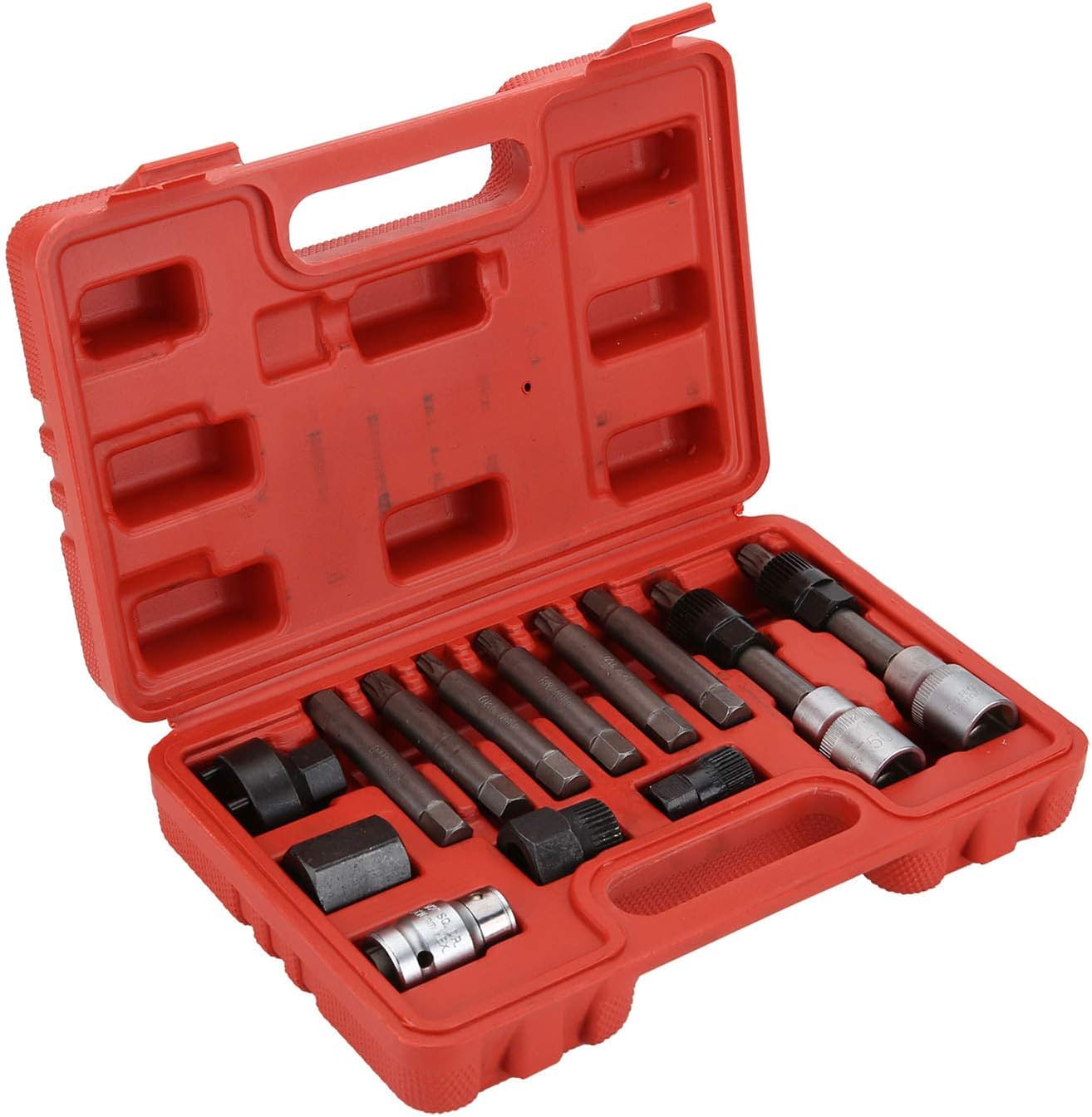 ColdShine 13Pcs Alternator Freewheel Pulley Car Garage Tool Kit Hex