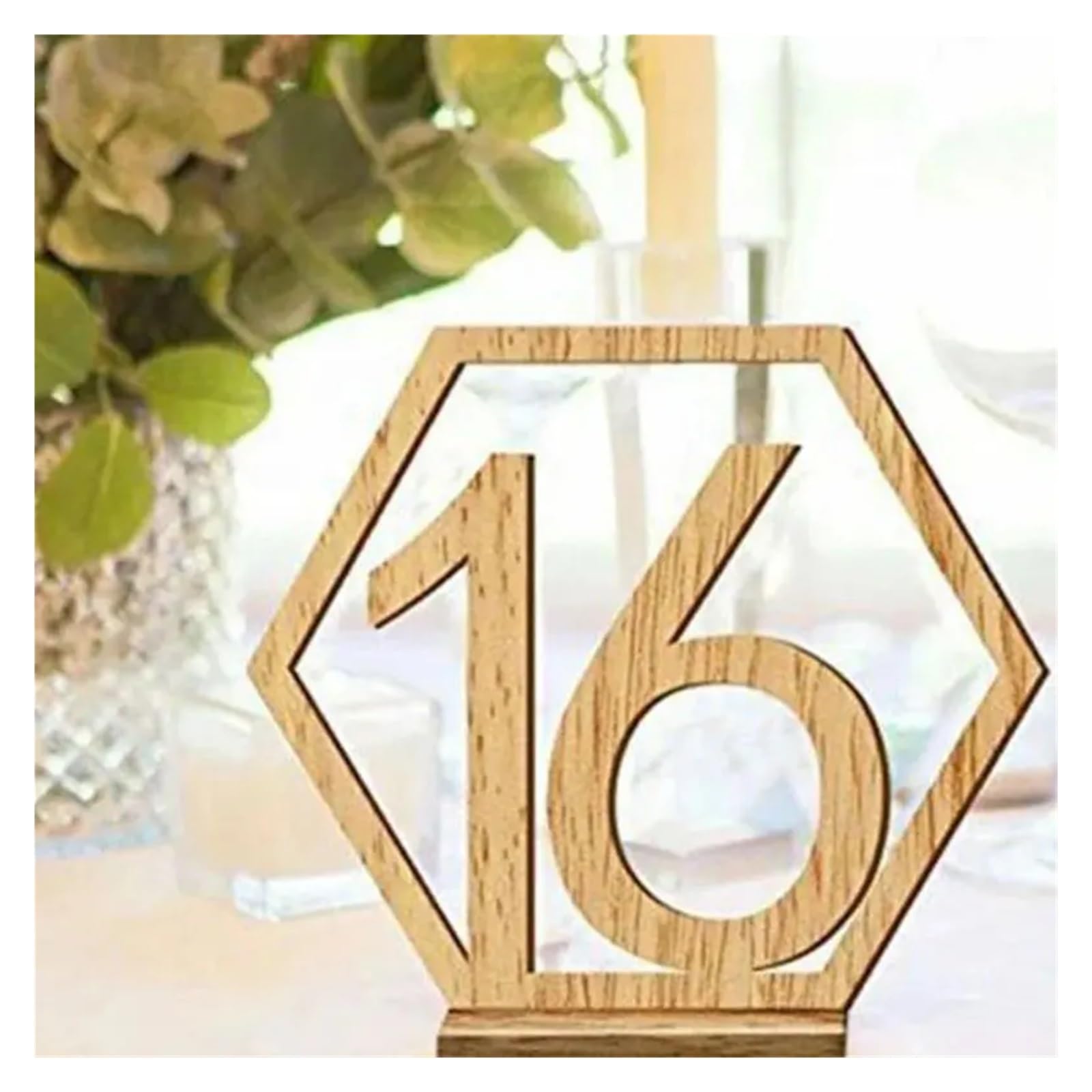 Hochzeit Holz Tisch Nummer Mit Stand Basis Platz Halter Decor Karten Willkommen Zeichen 10 stücke(45981)