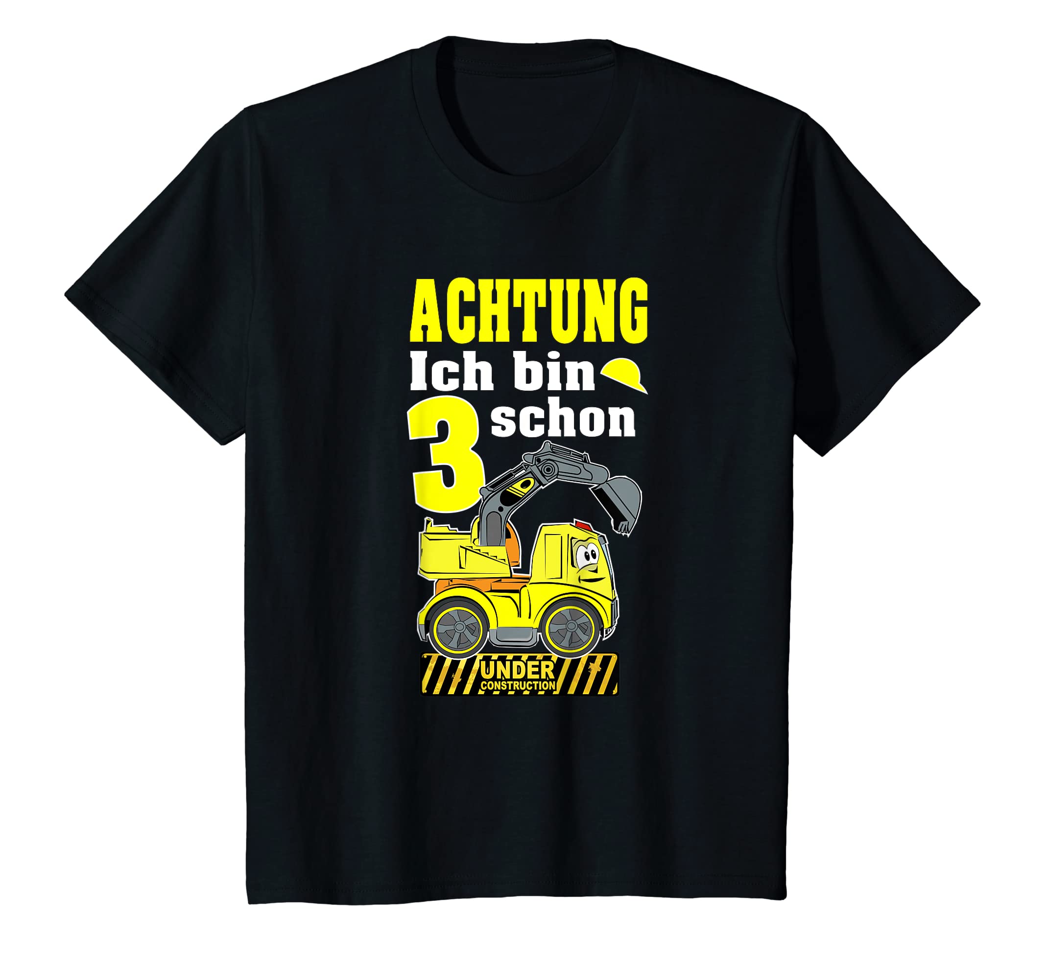 Kindergeburtstag - Achtung ich bin schon - T-ShirtYouth Children's T-Shirt Achtung, ich bin schon 3 mit Digger T-Shirt