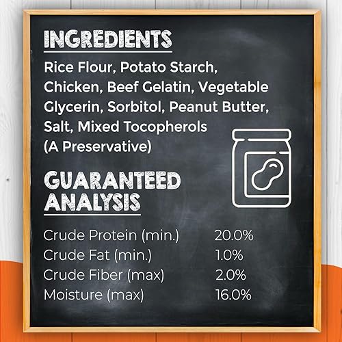 Miniatura 4 de Canine Naturals IrresistiBONES - Mantequilla de maní masticable de larga duración, hecha con mantequilla de maní real, totalmente natural y