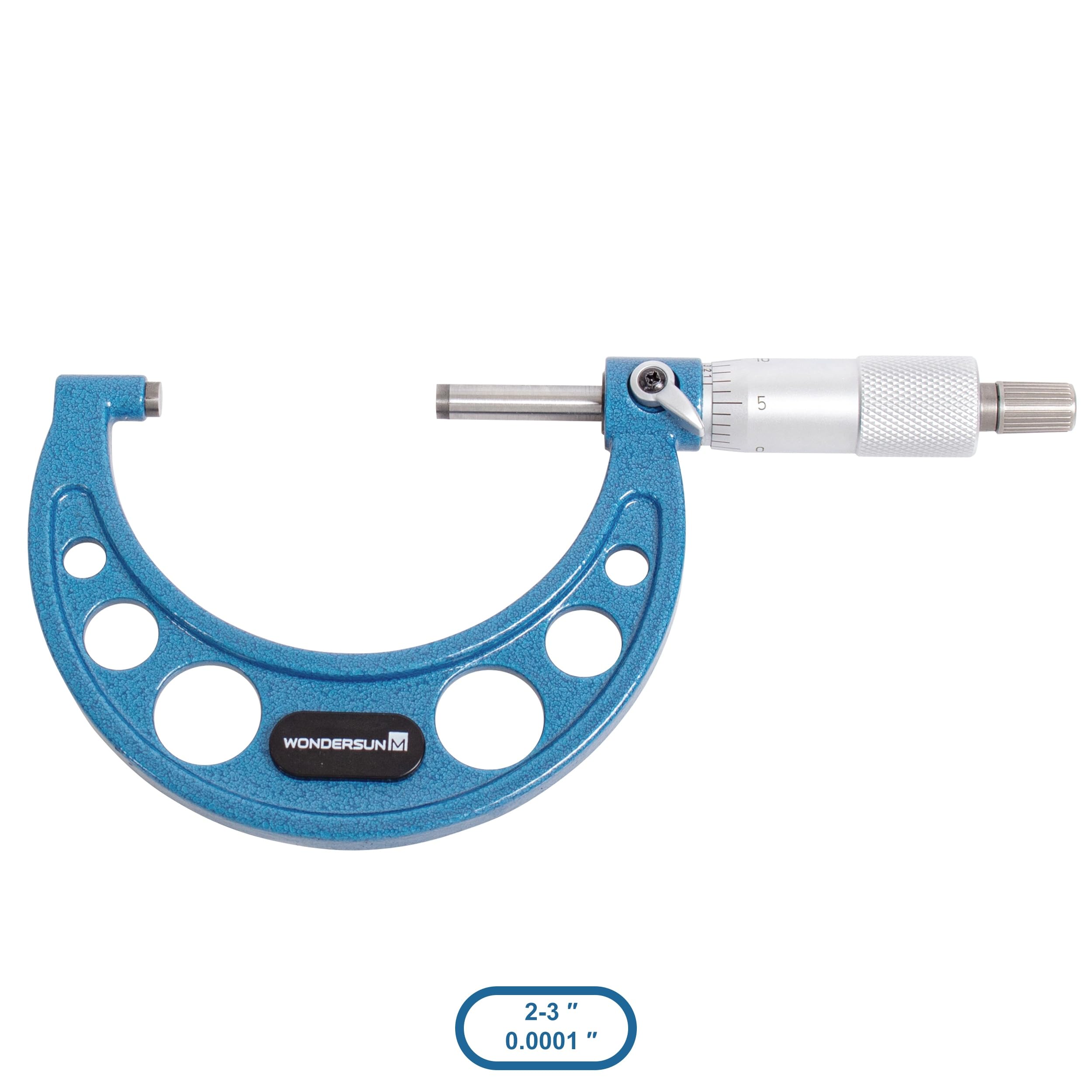 Juego de 4 herramientas profesionales de precisión para exteriores de 0-25 mm/25-50 mm/50-75 mm/75-100 rango de medición incluido 0,01 división