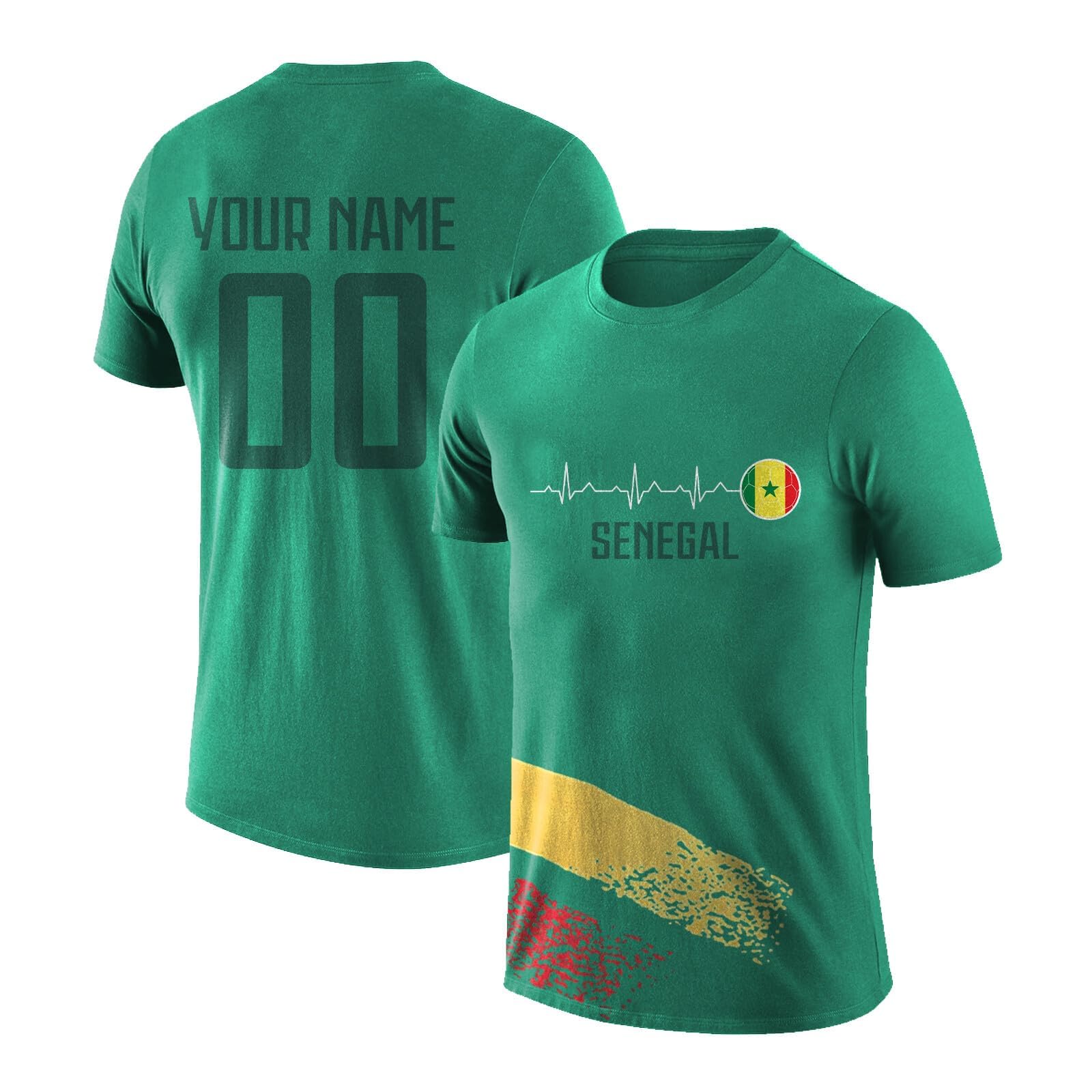 World Cup 2026 Senegal Football Jersey Personalised Name Number Fan Top โ image 1