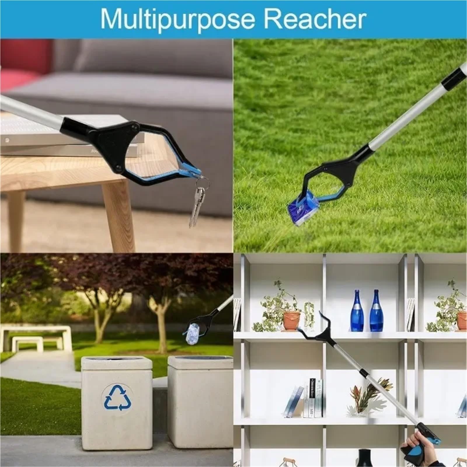 Pinza Estensibile 2 pz Raccoglitori for rifiuti Pieghevoli Raccoglitori Strumenti di Raccolta Pinza Extender Grabber Picker Raccoglitore di rifiuti Pieghevole Strumento Grabber per Anziani