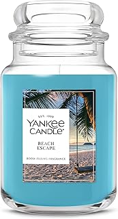 Beach Escape Scented Candle, 22oz Large Jar with up to 150 Hour Burn Time, Giftable