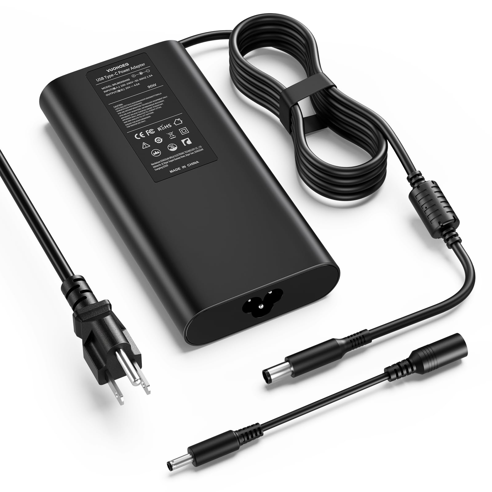 90W/65W Laptop Charger Compatible with Dell Latitude 5400/5410/ 7400/7410 E6420/ E6430/ E6440; Inspiron 15 5559/3542; Vostro 3500/3560; XPS 13 9343/