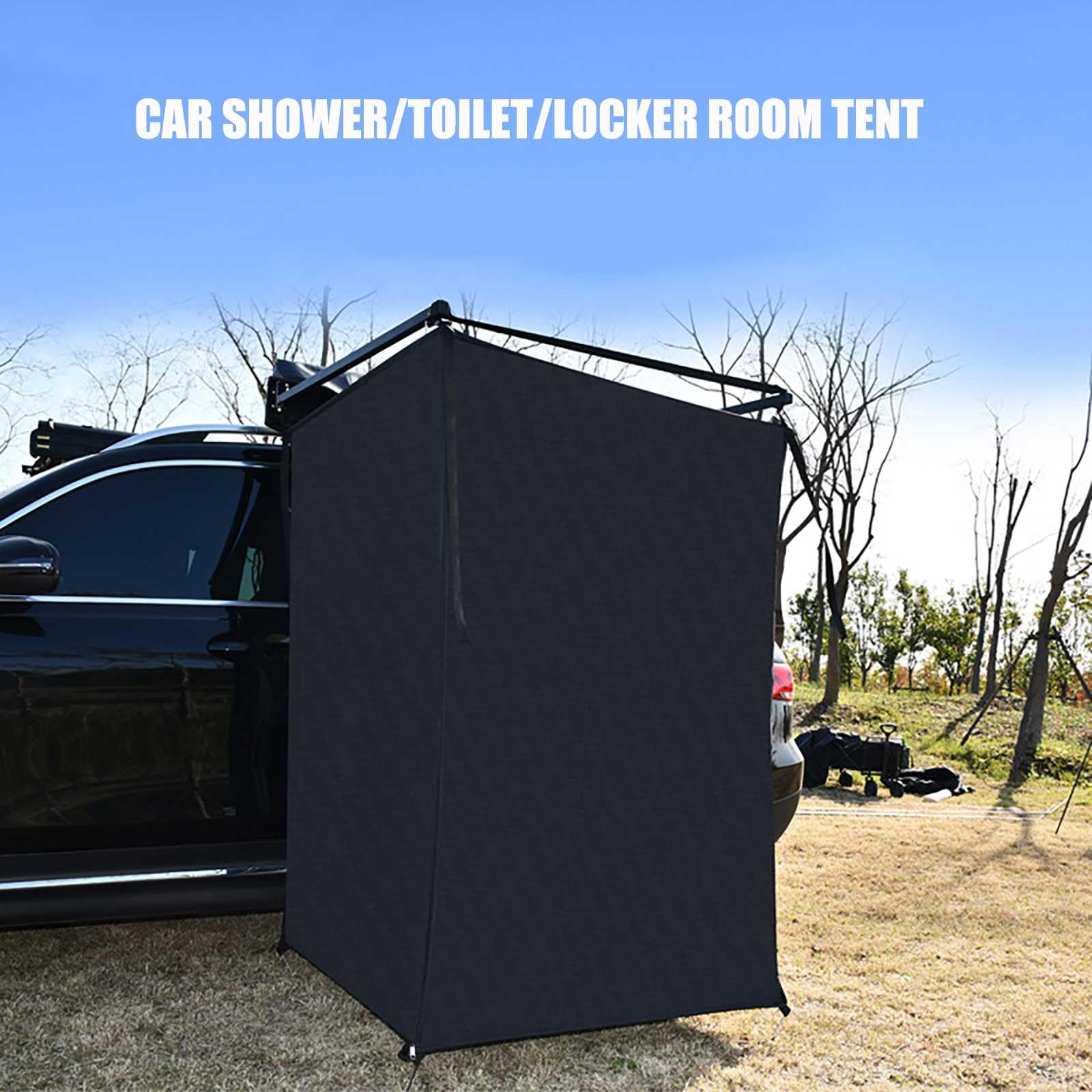Auto-Duschzelt Seitlich Montiert – 100x100x180 Cm, Wasserdicht, Blickdicht, Als Umkleide & WC-Zelt Für SUV, LKW & Camper