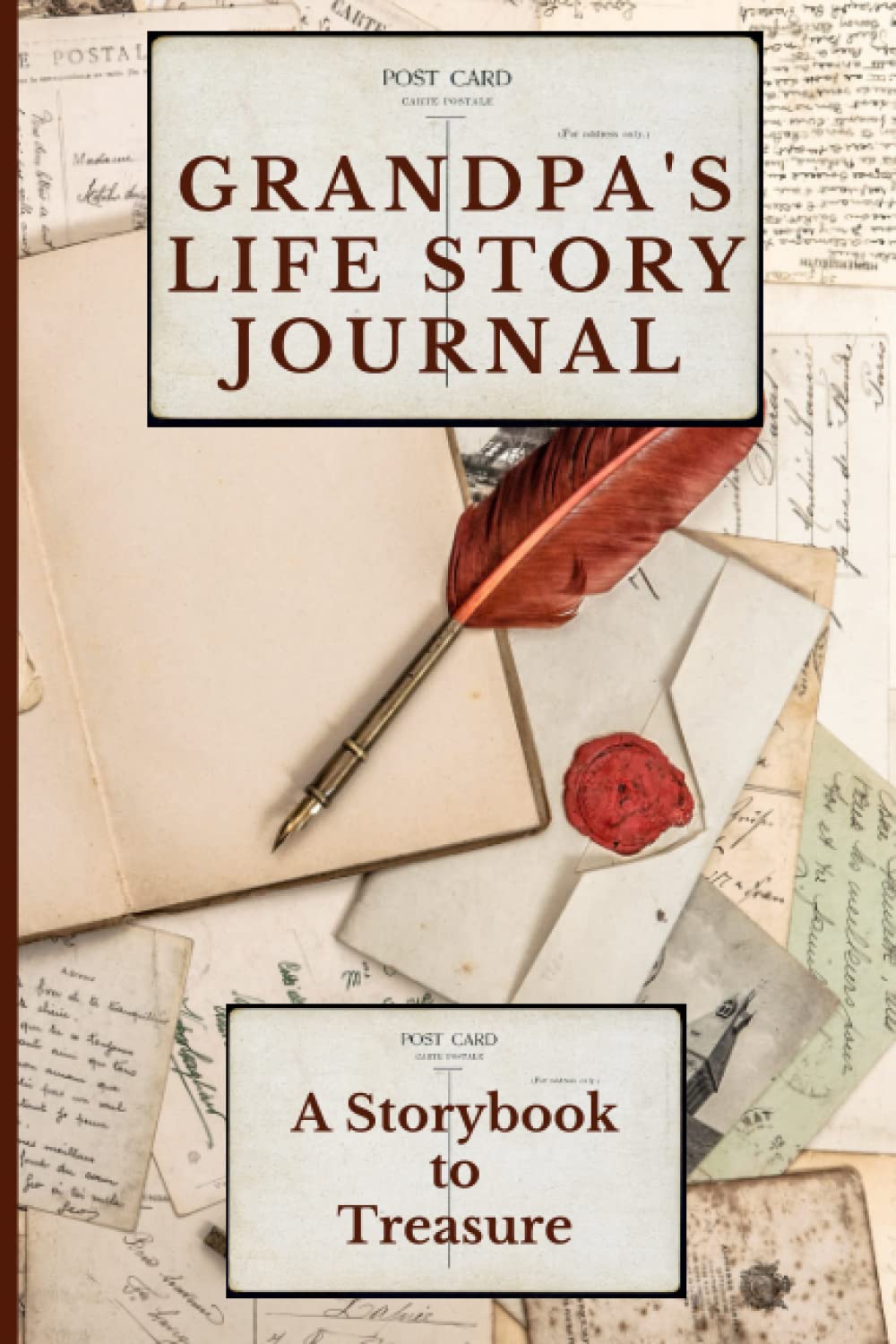Grandpa's Life Story Journal: 101 Guided Question Prompt Journal to Help Grandpa Save, Record and Share His Story. Lovely Grandparent Memory Book Keepsake. Nice Gift Idea from Grandchild