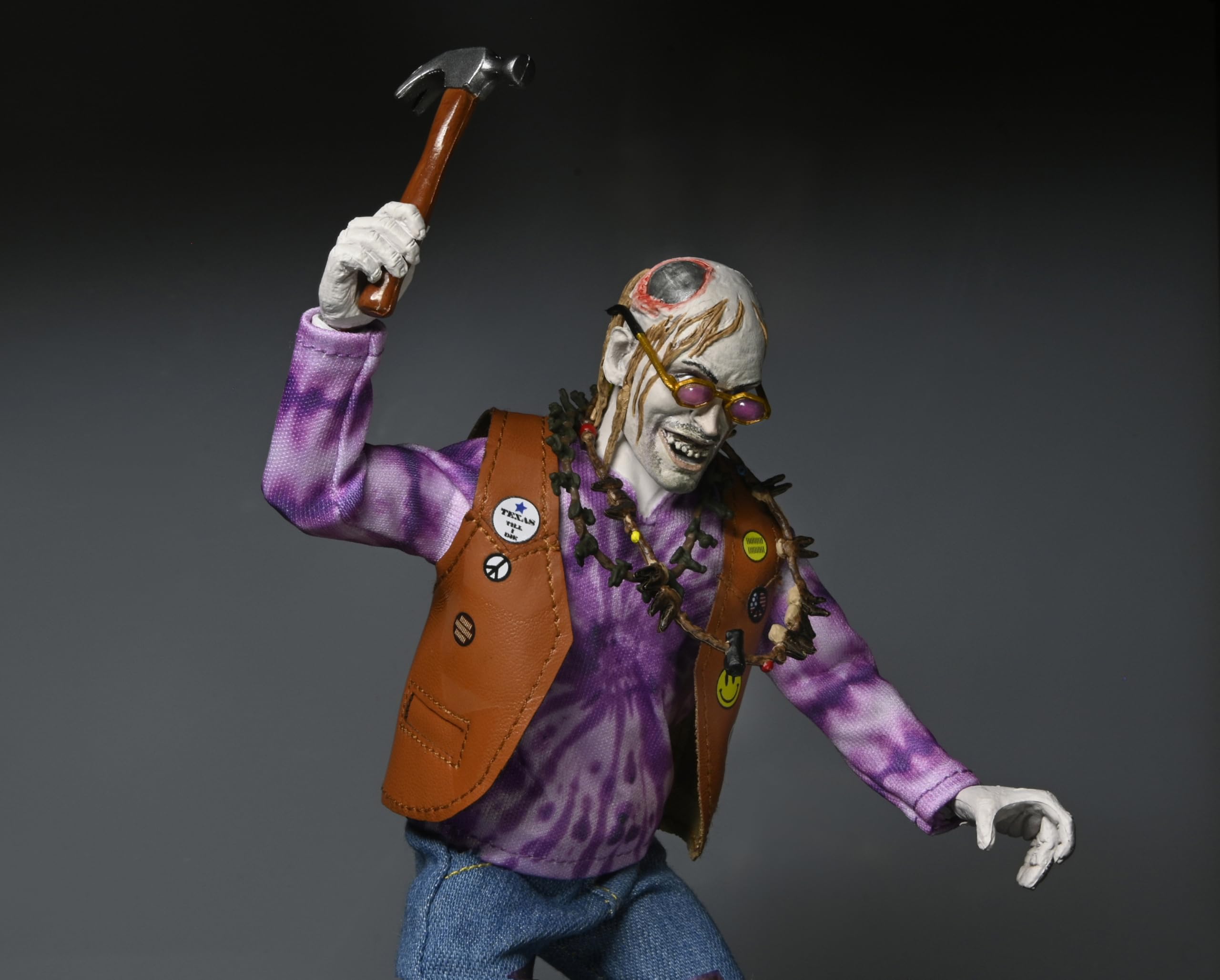 Texas piła łańcuchowa Massacre 14946 20 cm ubrania siekany top figurka