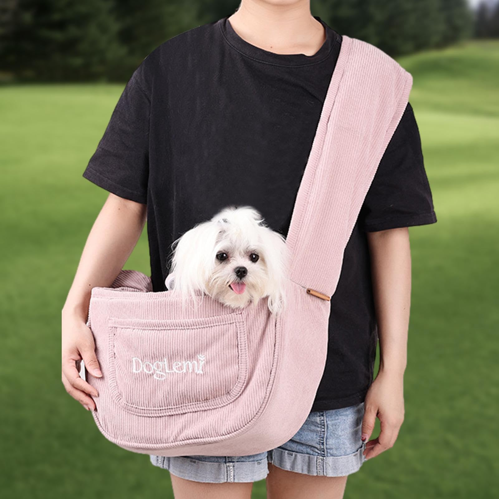 Harnais pour animaux de compagnie, sac imperméable pour chat, petit harnais respirant pour chien, harnais confortable pour animaux de compagnie avec sangles, filet respirant sac de transport