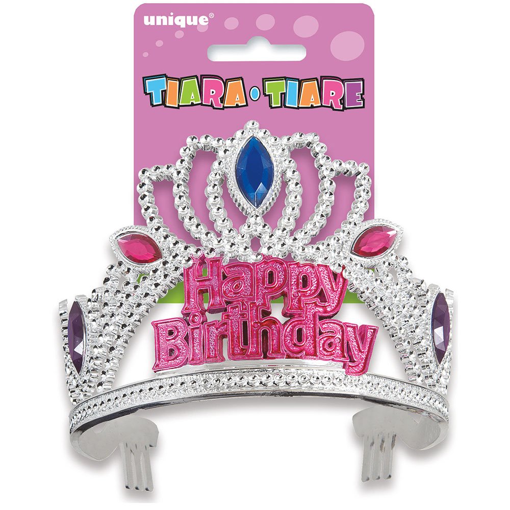 Unique Party 90068 - Jewelled Happy Birthday Tiara