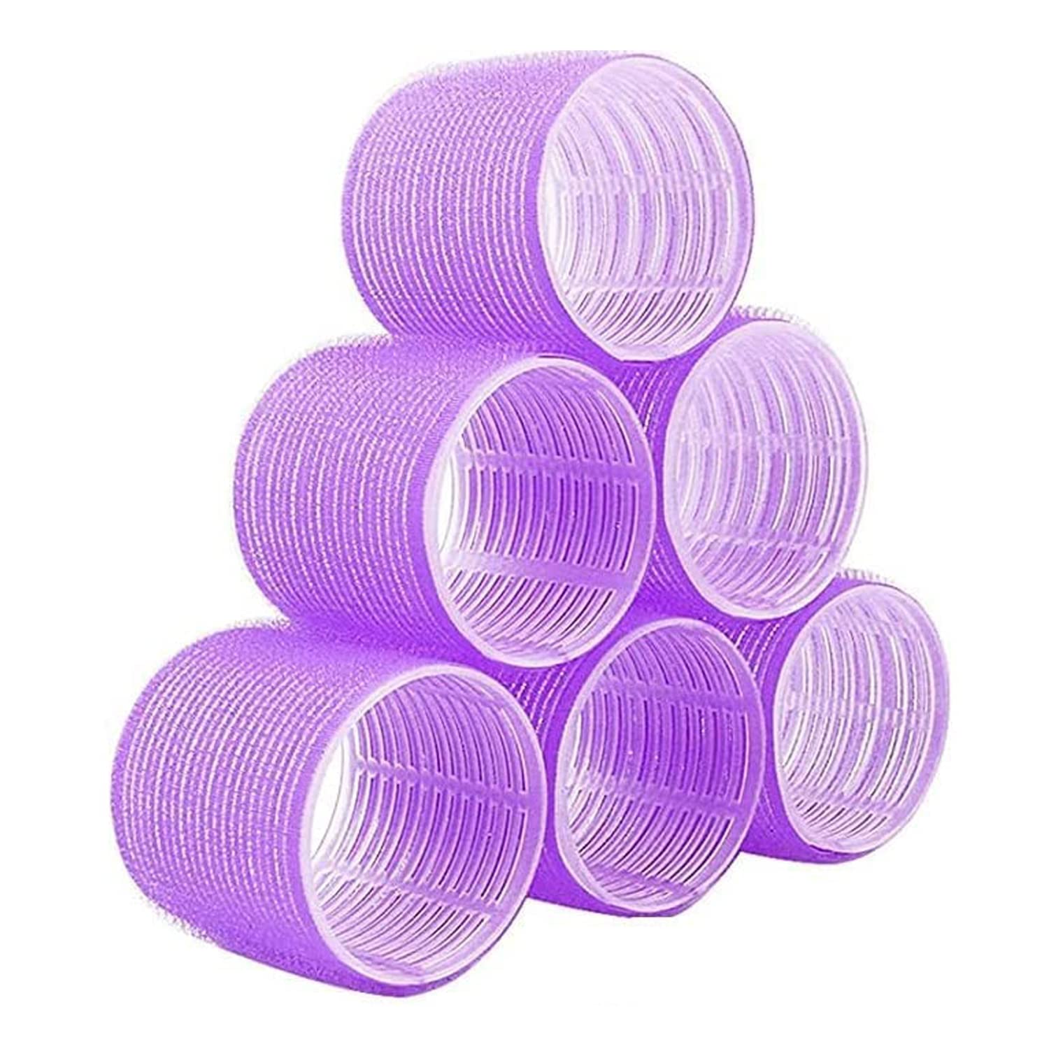 Scarlet Line Professional Velcro Hair Curling Rollers Hairdressing Self Grip Plastic Curlers