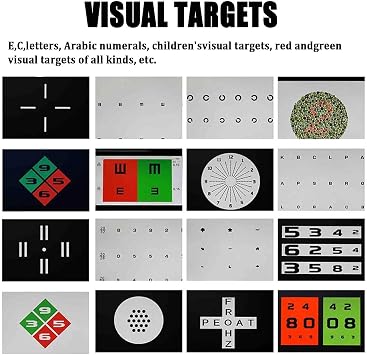 Digital Vision Chart,Screen Vision Chart Panel, Led Visual Acuity Testing Chart, with Remote Control, Full Screen Visual Acuity Chart Digital for Hospital,18.5
