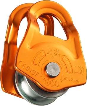 Petzl, Mobile, Ultra-Compact Pulley Old Version, Yellow