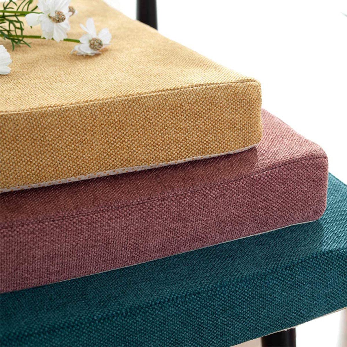 Waigg Kii Cojín Grueso Para Banco De 2 Plazas/3 Plazas, 100/120 X 50 Cm, Cojín Antideslizante Para Banco De Jardín, Comedor, Hogar, Patio, Columpio, (150 X 40 X 5 Cm, Marrón