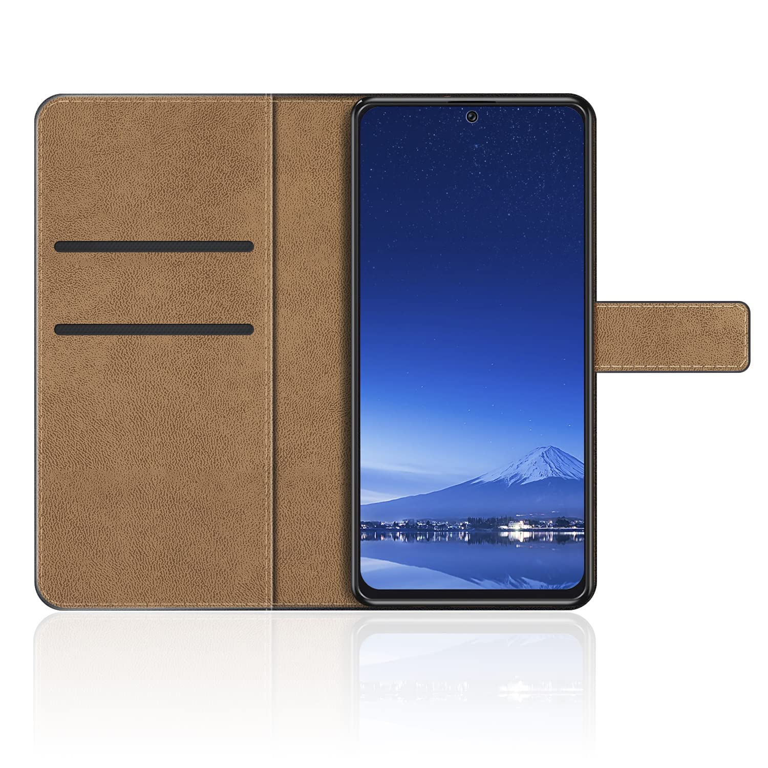 Custodia Portafoglio In PU Pelle Con Protezione Lente Per HOTWAV Cyber 13 PRO – Blu – Magneti E Supporto