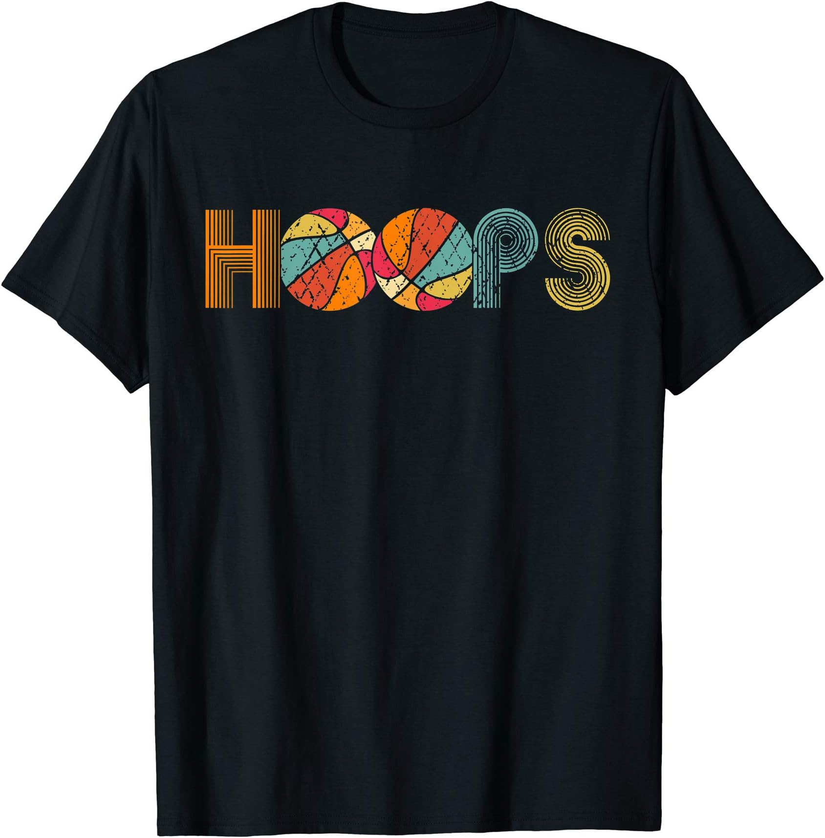Retro Vintage Basketball Hoops T-Shirt Men, Woman & Kids T-Shirt Small
