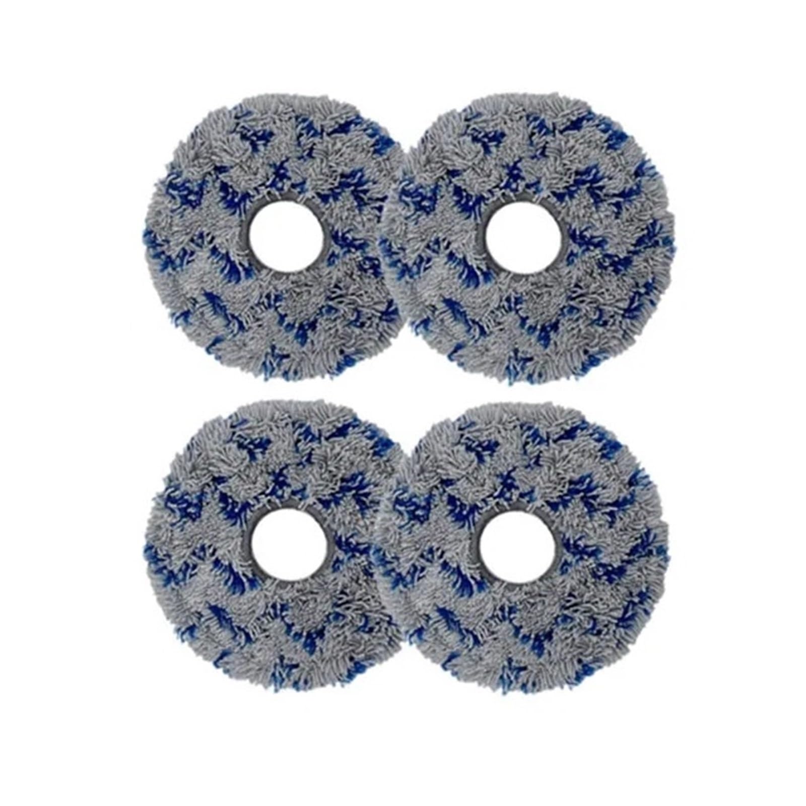 Lmrxofe 4Pcs Mops Compatible For Ecovacs，Compatible For Deebot，X1 Omni / T10 Robot Vacuum Cleaner Turbo Mop Holder Mopping Plate With Washable Cleaning Mop Cloth(4Pcs Mops)