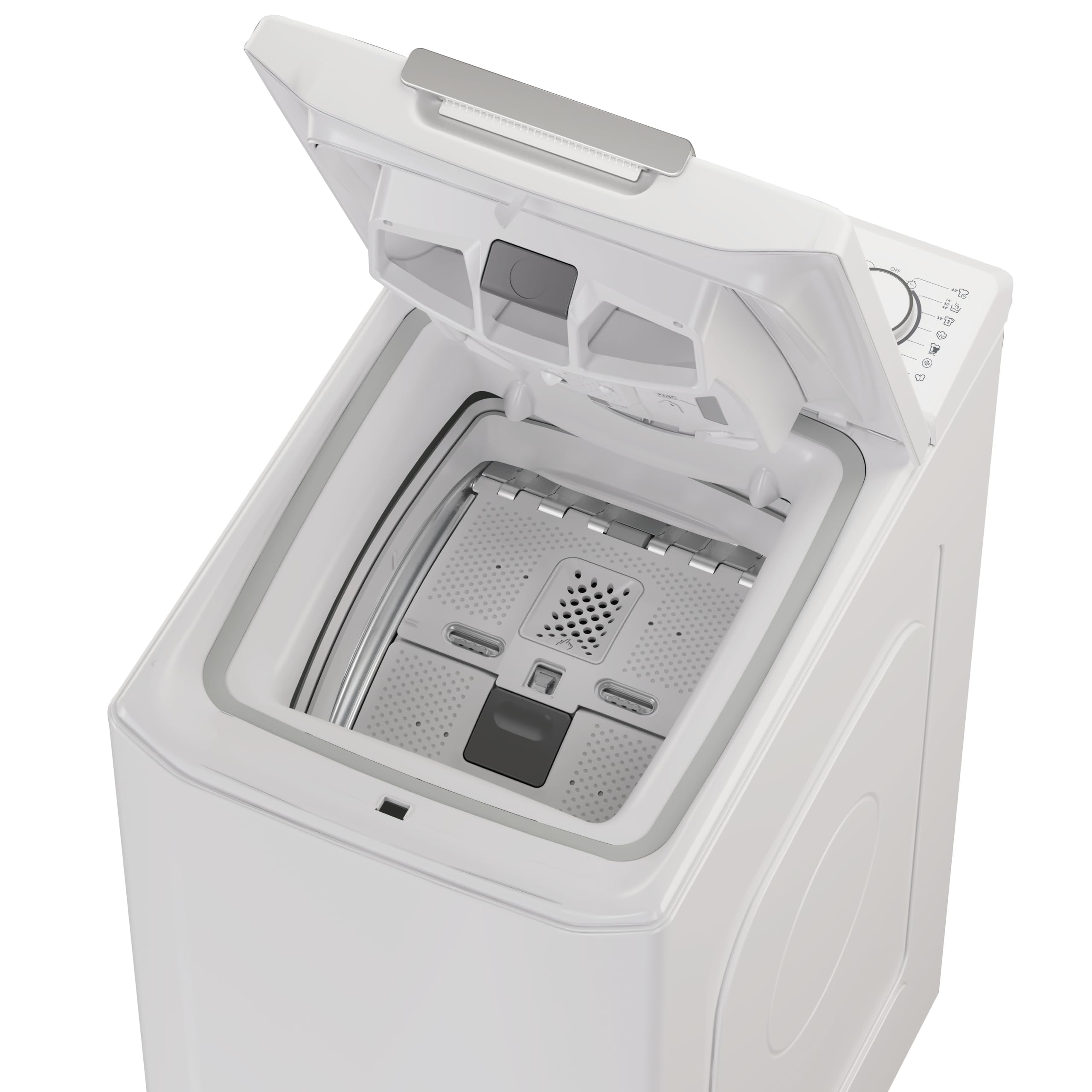 Candy ProWash 500 Lavatrice Carica dall’Alto 7 Kg 1200 RPM Classe A Slim 40,5 cm WiFi App hOn Motore Inverter AI Weight Sense 17 Programmi Rapidi AxLxP 86x40,5x60 cm TCA274TM5-S