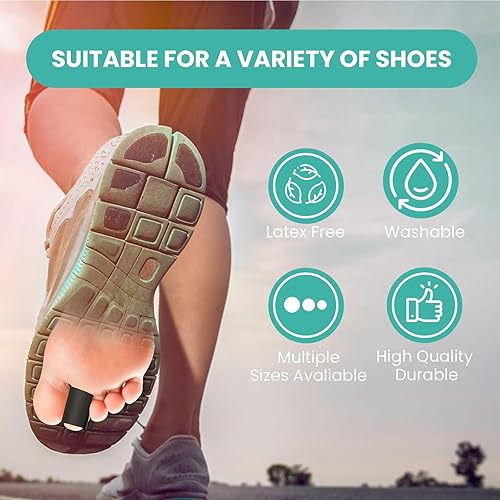 Miniatura 7 de Welnove Protectores de dedos  Paquete de 12 fundas de silicona para dedos de martillo, callos, ampollas, protectores de gel suave para aliviar el