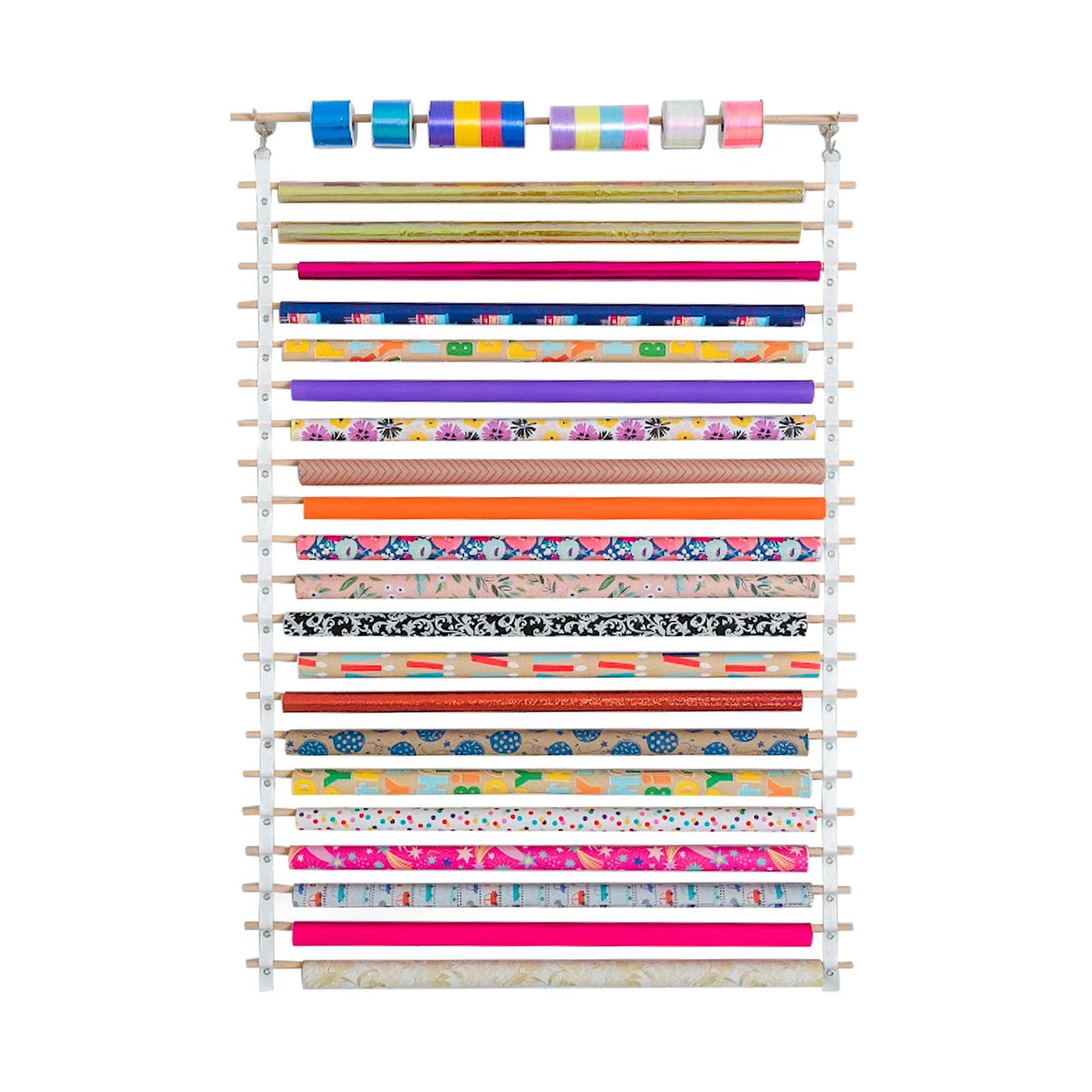 Diy Wrapping Wall Mounted Gift Wrap Organizer Wrapping Paper