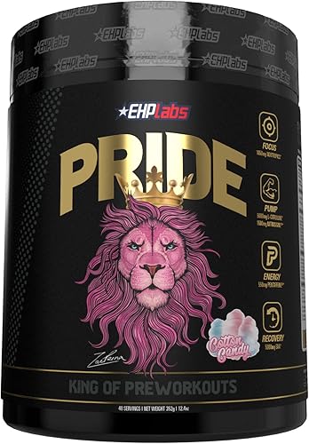 Pride by EHPlabs - Suplemento de preentrenamiento potenciador de energía enfoque afilado bombas épicas y recuperación más rápida 40 porciones