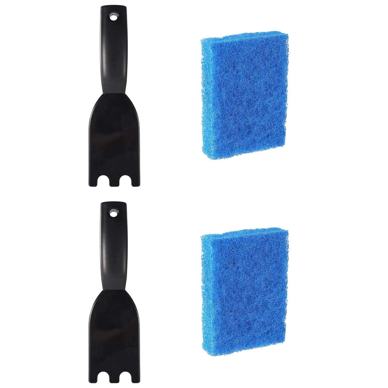 Xjdzineq Multipurpose Nylon Scrapers Produced for Grills Comes with 4 Efficient Sponges for Clearing Grill Spatula Cleaner