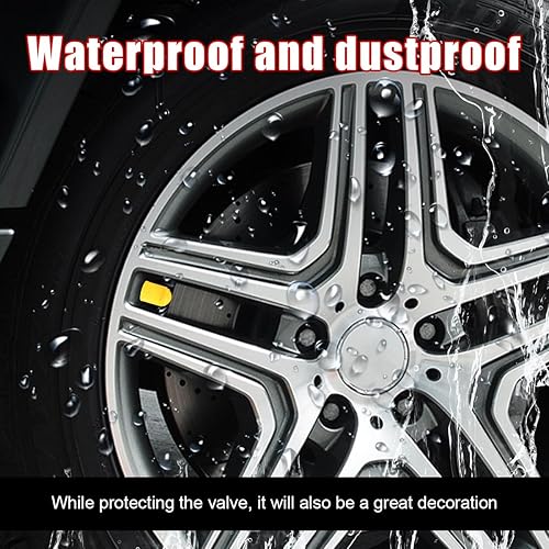 Miniatura 5 de Sylvil 30 tapas de válvula de neumático, tapa de válvula de neumático de automóvil con anillo de sello de goma O, cubiertas herméticas para vástago