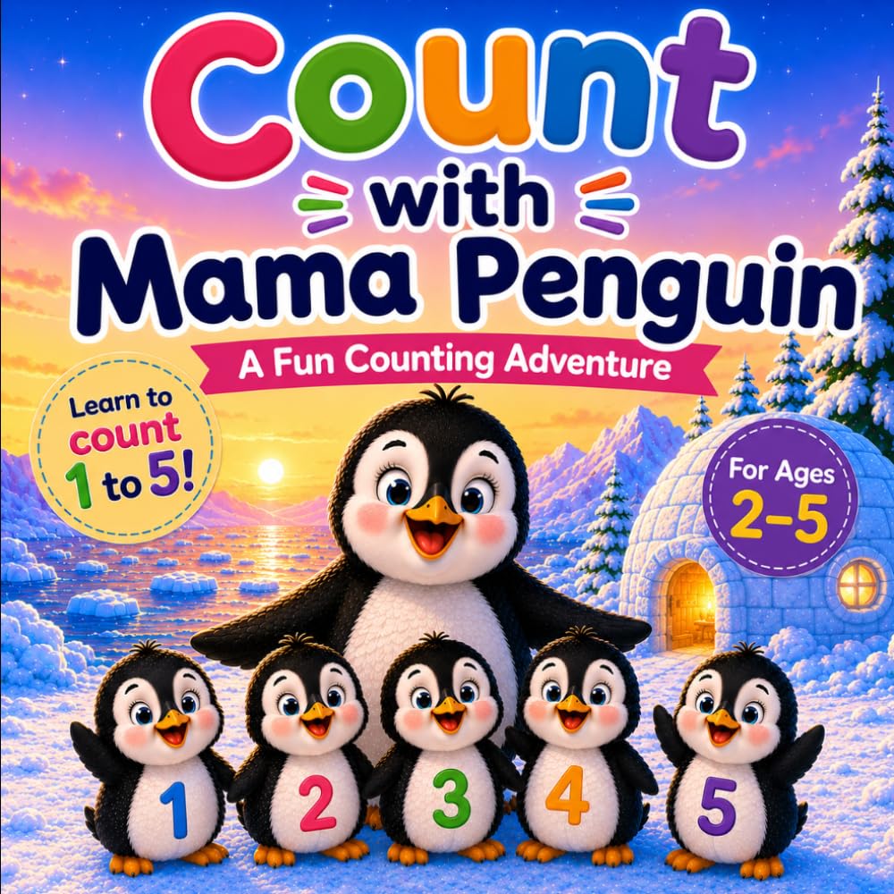 Count with Mama Penguin: A Fun Counting Adventure For Ages 2 to 5