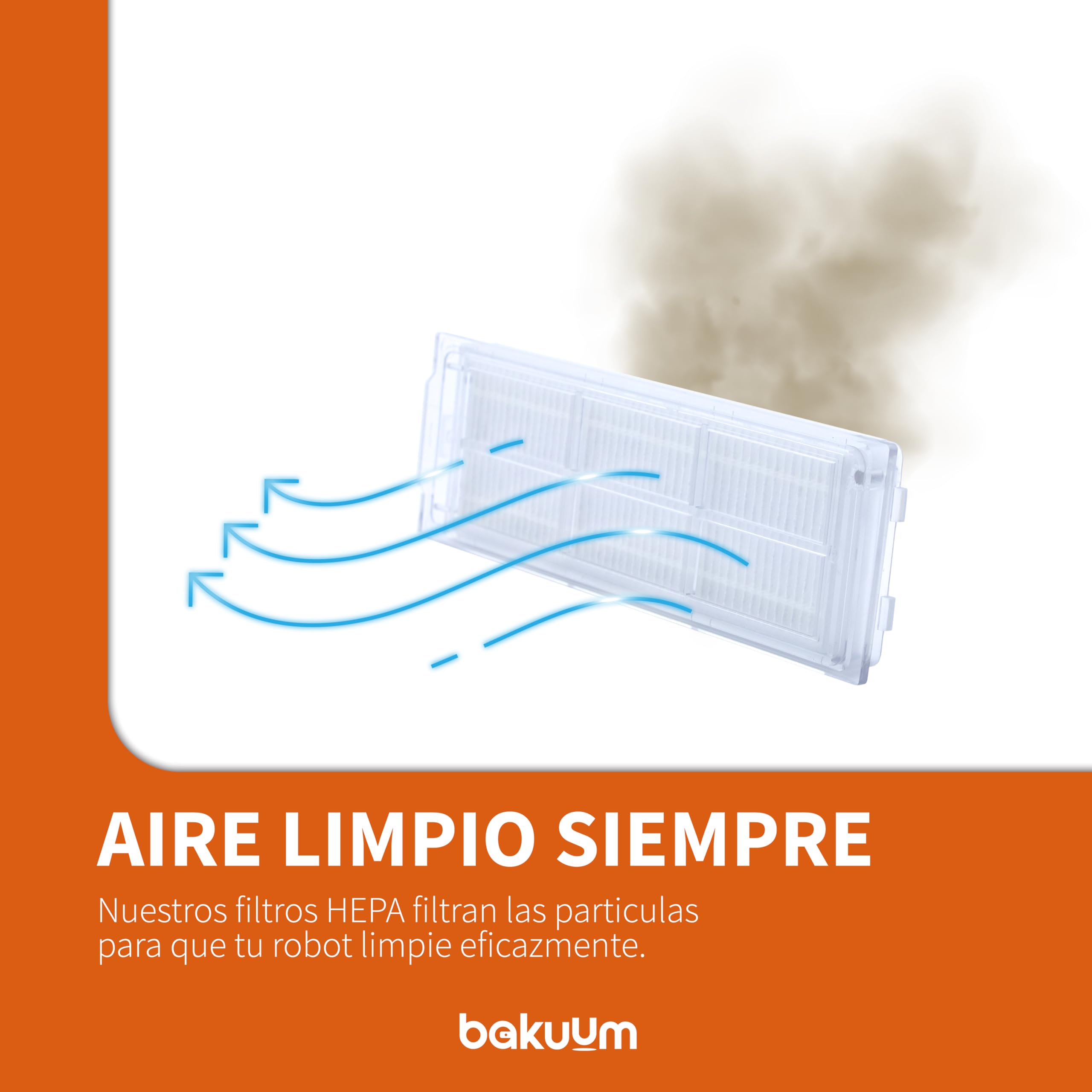 Filtros HEPA BAKUUM Para Xiaomi S20 - Pack De 4 Unidades