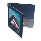Avery Framed View Binder - Letter - 8.5amp;quot; x 11amp;quot; - 120 Sheet - 0.5amp;quot; Capacity - 1 Each - Navy Blue – view 1