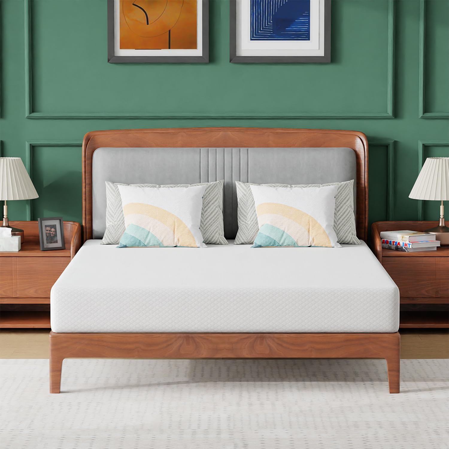 12 Inch Maxima Hybrid Mattress, Queen Size, Cooling Gel Infused Memory Foam and