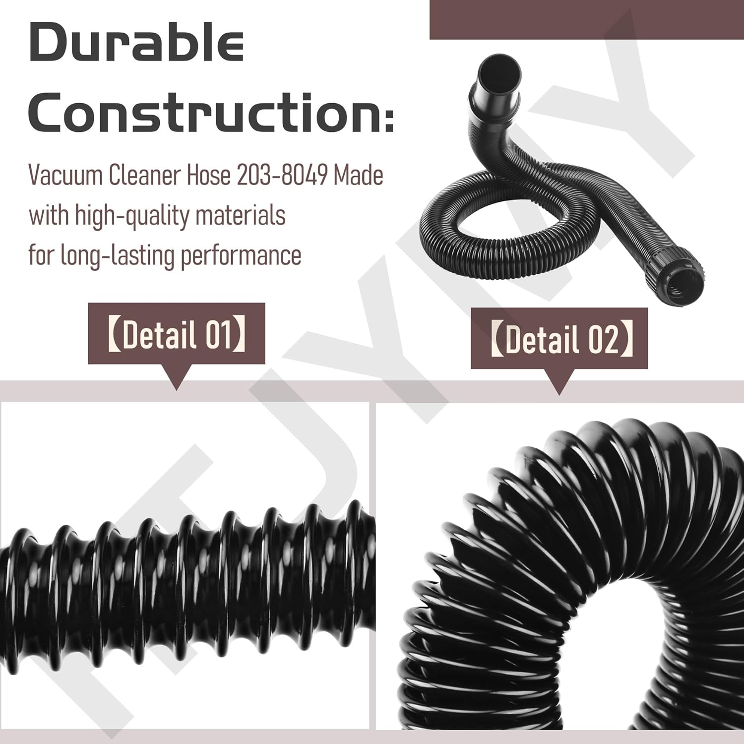 Replacement Hose for Bissell PowerGroom, PowerGlide and PowerForce Helix Series, Cleanview Swivel Pet Crosswave 2489 2494 22543 24899 1701C 14522 Vacuum, Replace 203-8049 2038049