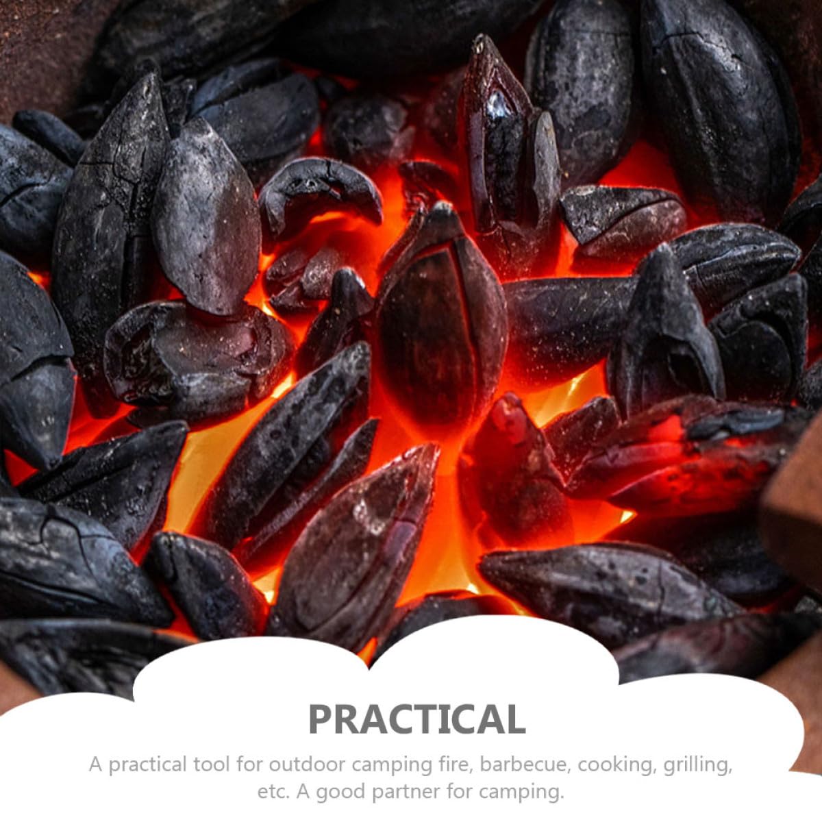 Carbone di Legno D’ulivo per Griglia 1 Sacchetto 500g Nero | Uso Esterno, per Barbecue e Sauna, Combustione Naturale, Formato Pratico per Accensione e Cottura
