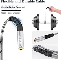 Vista 5 de Adaptador de audio XLR hembra a conector estéreo de 0.138 in - 1 pie, convertidor de audio equilibrado para XLR y cables TRS Mini Jack de 1/8