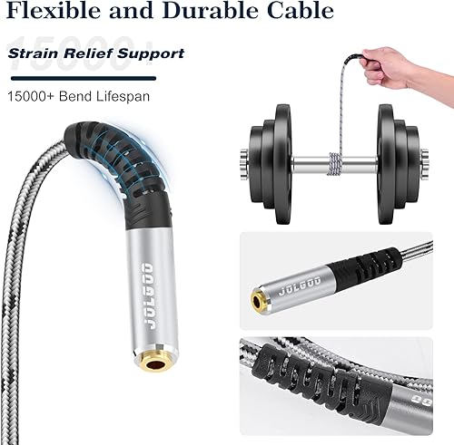 Miniatura 5 de Cable adaptador de audio XLR hembra a conector estéreo macho de 0138in 3 pines XLR hembra a cable adaptador de conector TRS de 18 pulgada 1 pie