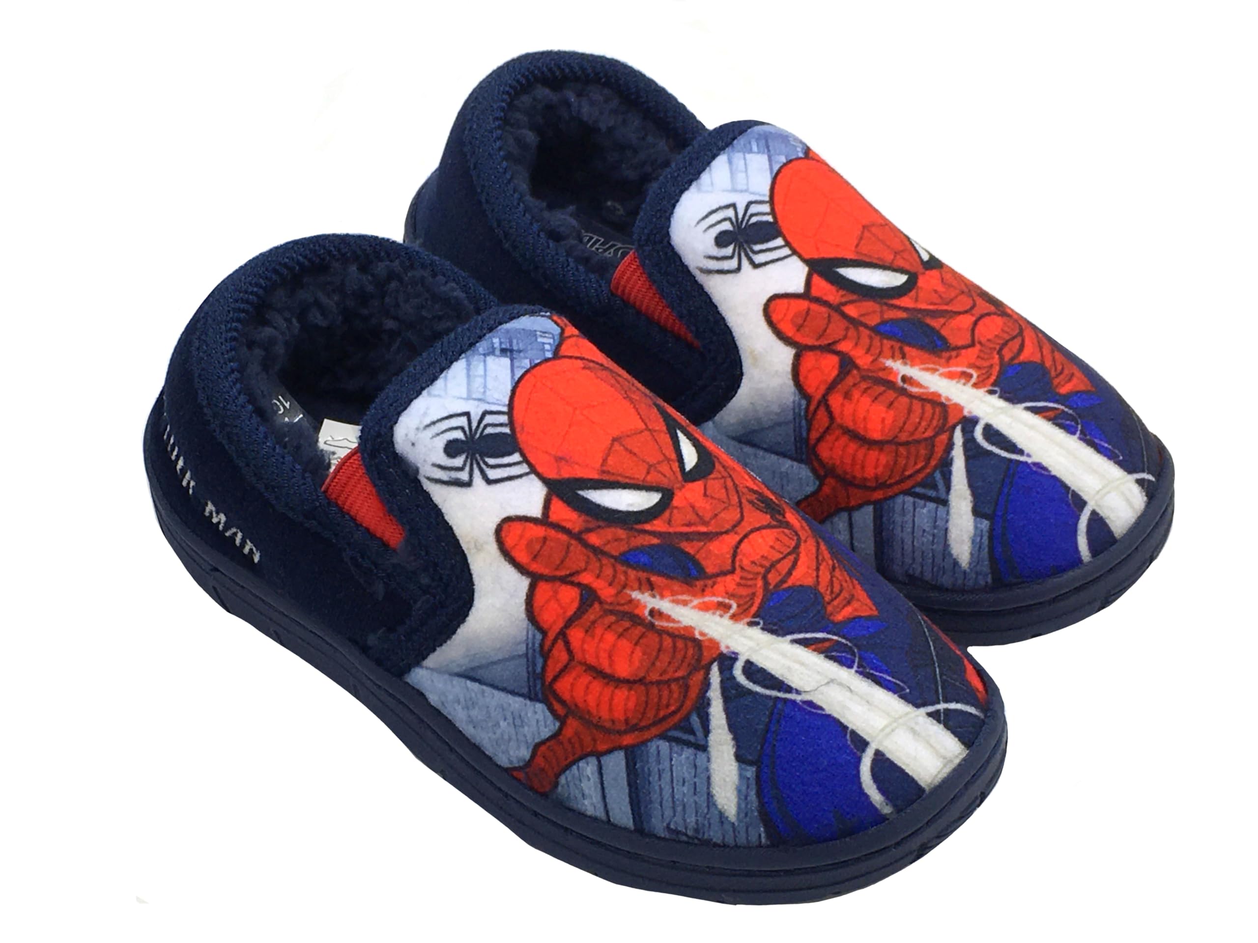 Marvel Pantofole Spiderman per Ragazzi, Blu, Taglia 26-34 EU