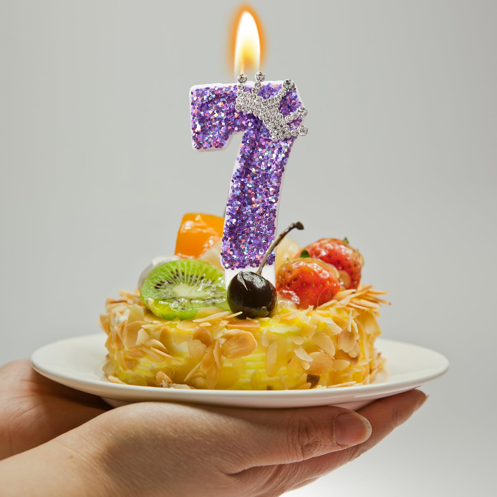 Numeros Vela De 7º Cumpleaños De Siete Años, Color Morado, Con El Número 7, Para  Decoración De Tartas, Para Fiestas, Niños Y Adultos, Número 70, 47, 27, 37,  77, 75 Velas Cumpleaños, image size:1600x1600