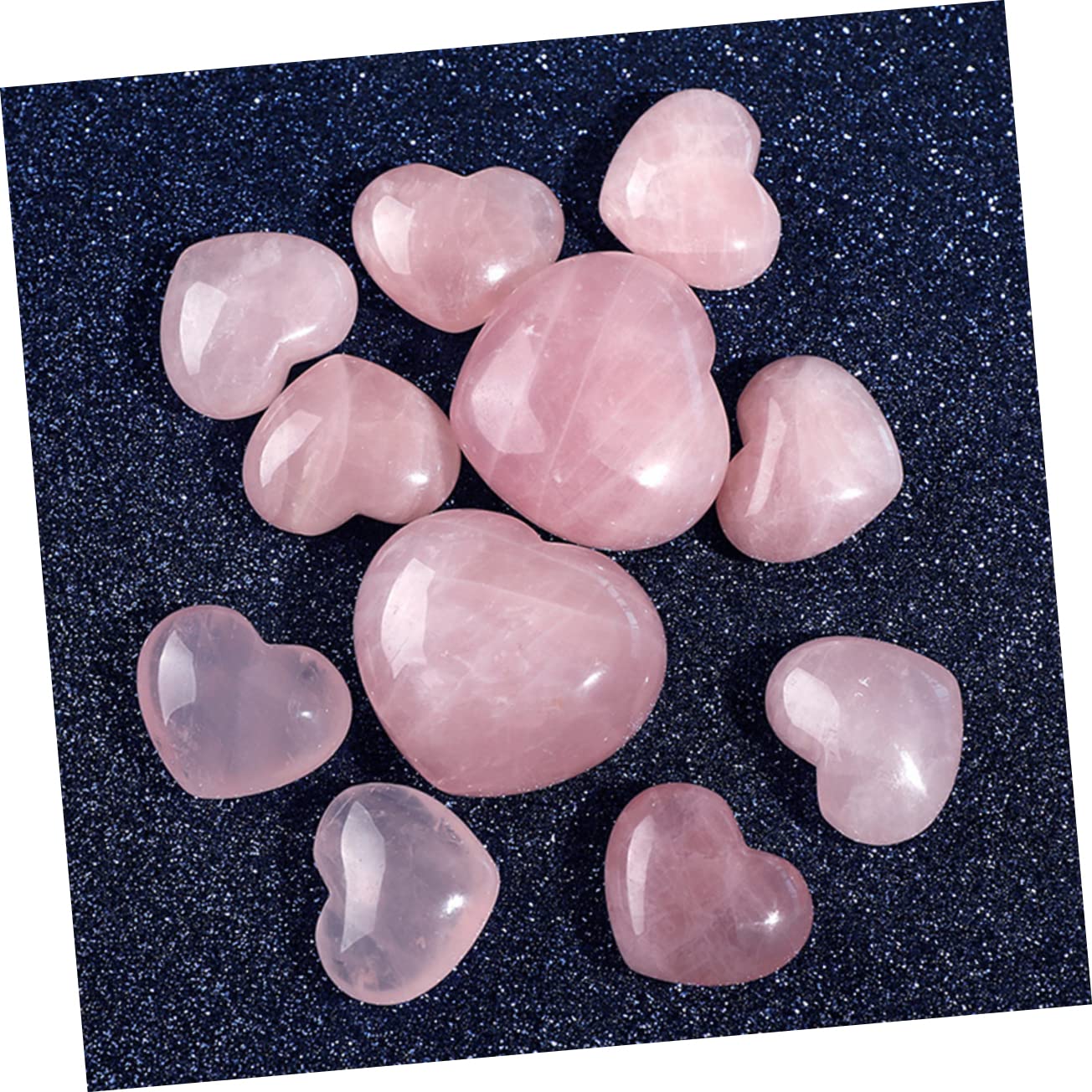 Healeved 18pezzi Pietre Cuore Cristallo Naturale Per Bilanciamento Chakra e Decorazione Della Casa Positiva Per Meditazione e