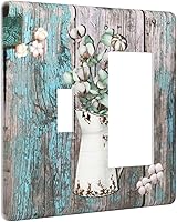 Vista 19 de Farmhouse Coffee Primitive Coffee Bean Kitchen 3 Gang Triple Interruptor de Luz de Palanca Cubierta de Placa de Pared Placa Frontal Eléctrica